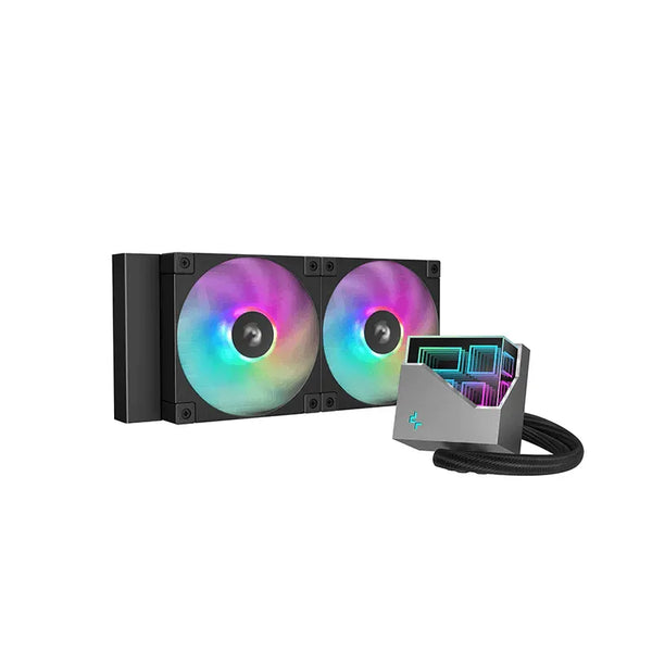 DEEPCOOL LT240 A-RGB 240mm AIO Liquid Cooler (Black) - Anigma